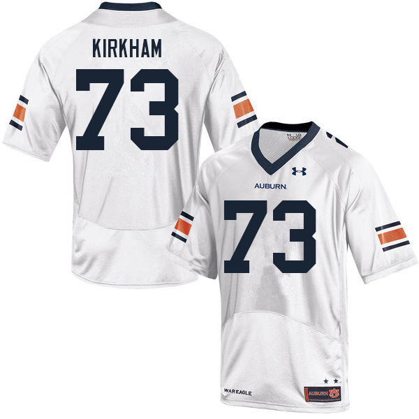 Auburn Tigers Men's Thomas Kirkham #73 White Under Armour Stitched College 2021 NCAA Authentic Football Jersey LPG6874DY